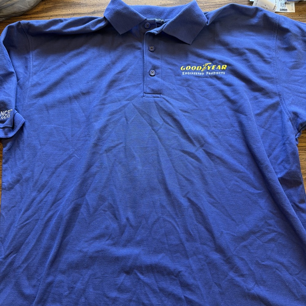 Blue Generation Goodyear Proving Grounds Akron Ohio Polo Shirt Navy Mens XL